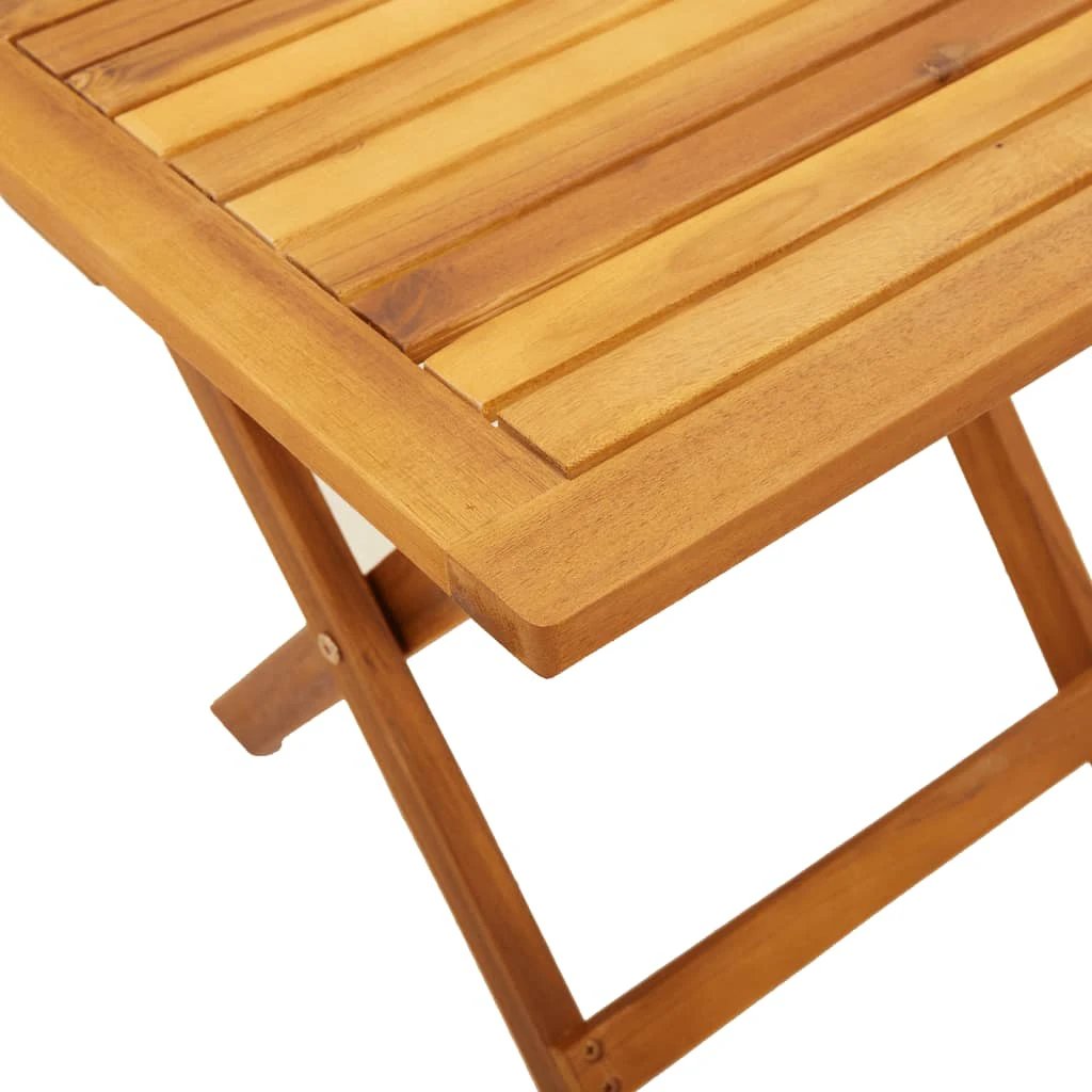 vidaXL vidaXL Sun Lounger Black Solid Wood Acacia and Fabric - Sun Lounger