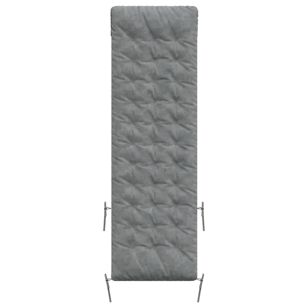vidaXL Sun Lounger Cushion Black 160x50x10 cm Faux Suede Leather by vidaXL