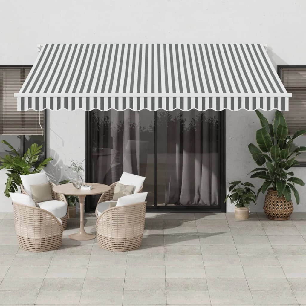 vidaXL Retractable Awning Burgundy 350x250cm by vidaXL