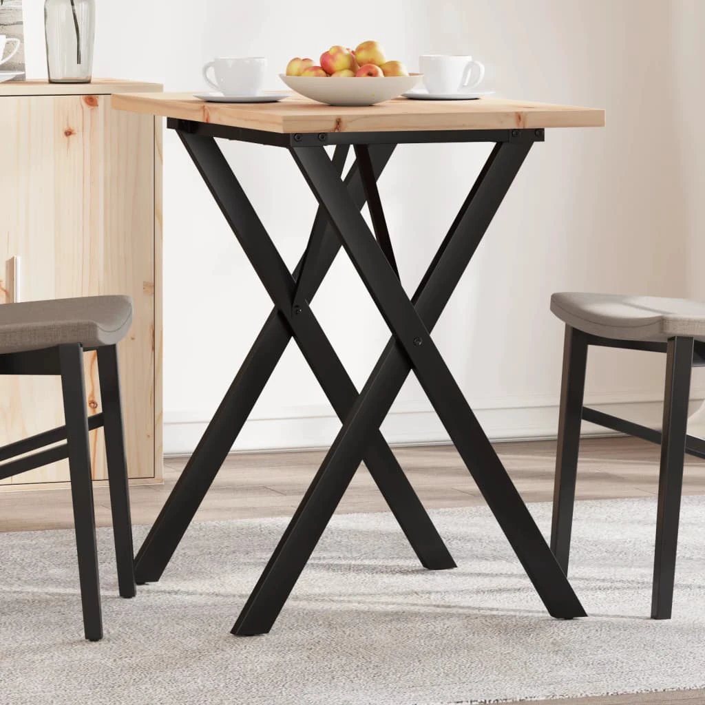 vidaXL vidaXL Dining Table 80x50x75.5 Xframe Pine Home - Dining Table