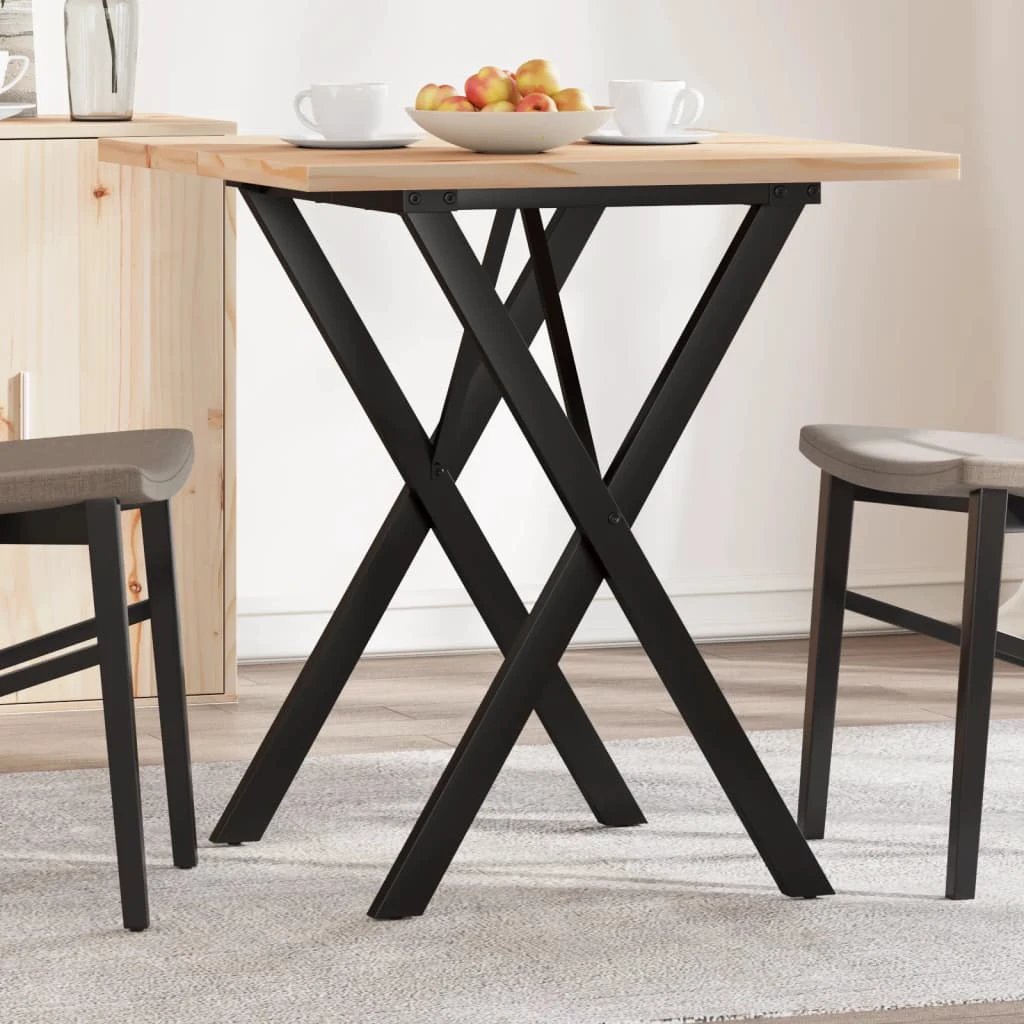 vidaXL Dining Table 70x70x75.5cm XFrame Pine by vidaXL