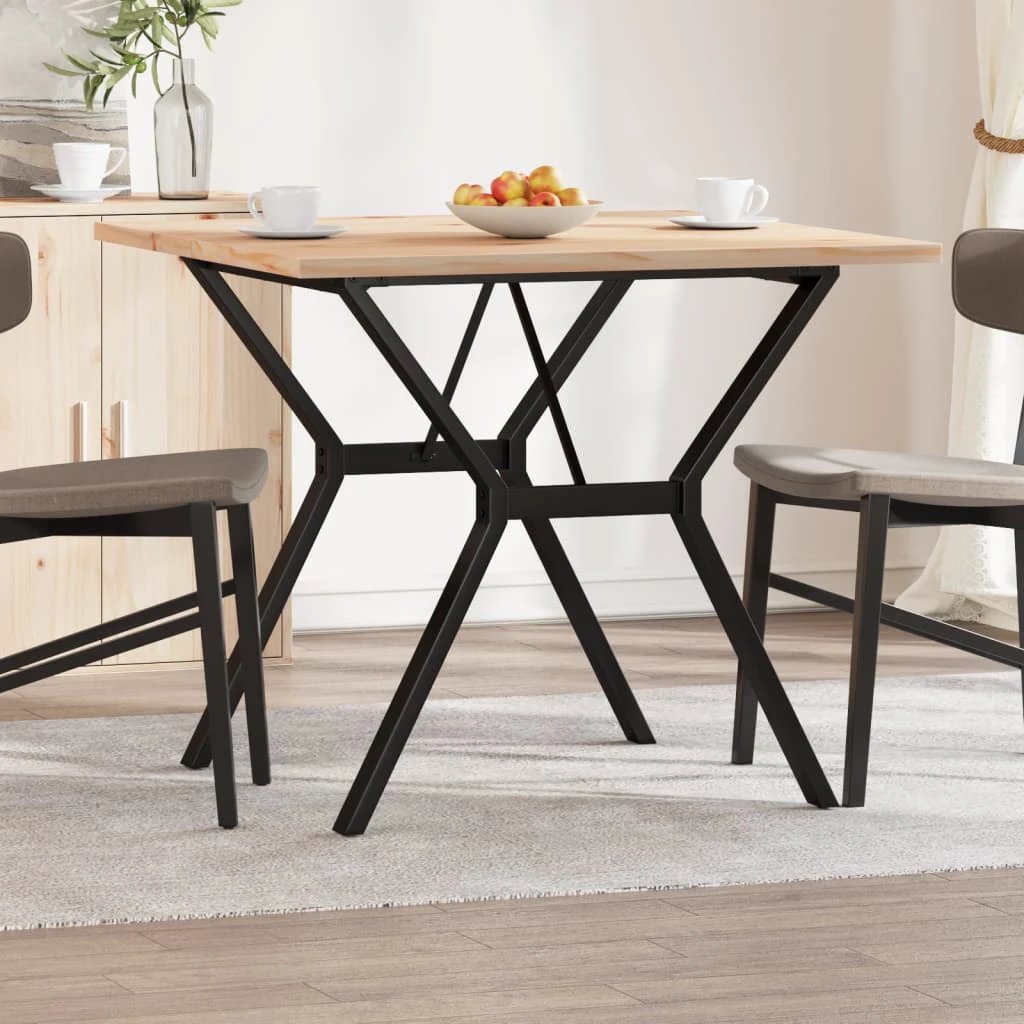 VidaXL Dining Table 90x90 Cast Iron Frame Home by vidaXL