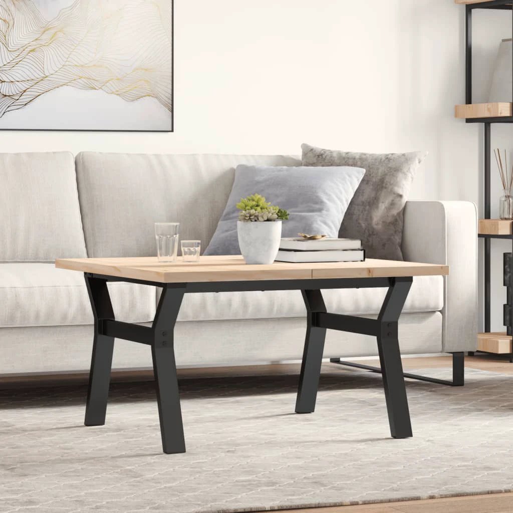 vidaXL vidaXL Coffee Table Y-Frame 80x80x45.5 Cast Iron - Coffee Table