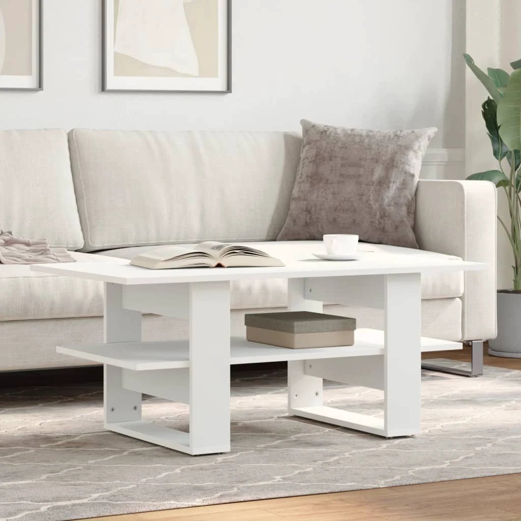 VidaXL Coffee Table 102x55x42 cm Engineered Wood Shelf Home by vidaXL