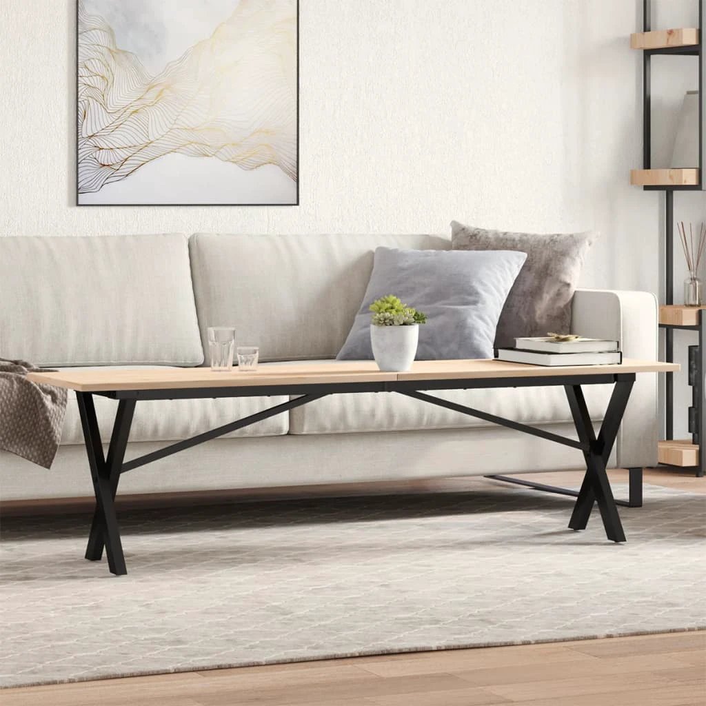 vidaXL VidaXL Coffee Table 160x40x45 X-Frame Pine - Coffee Table