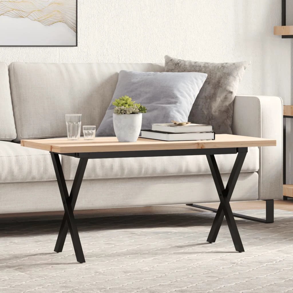 VidaXL Coffee Table 100x50x45.5cm PineIron Home by vidaXL