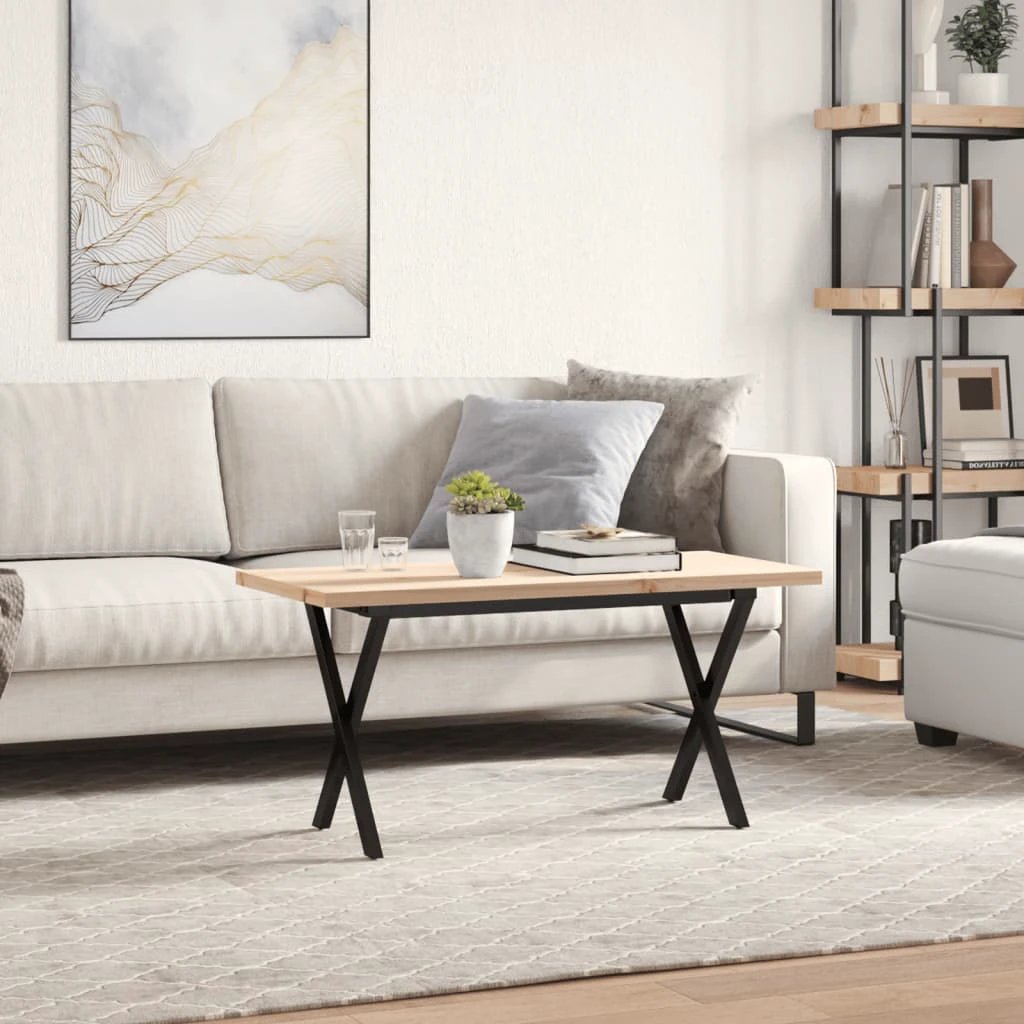 VidaXL Coffee Table 100x50x45.5cm PineIron Home by vidaXL