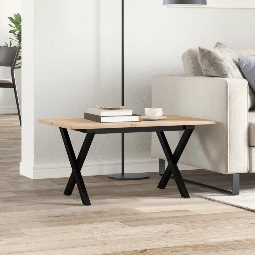VidaXL Coffee Table 80x50x40 X Frame Living Room by vidaXL