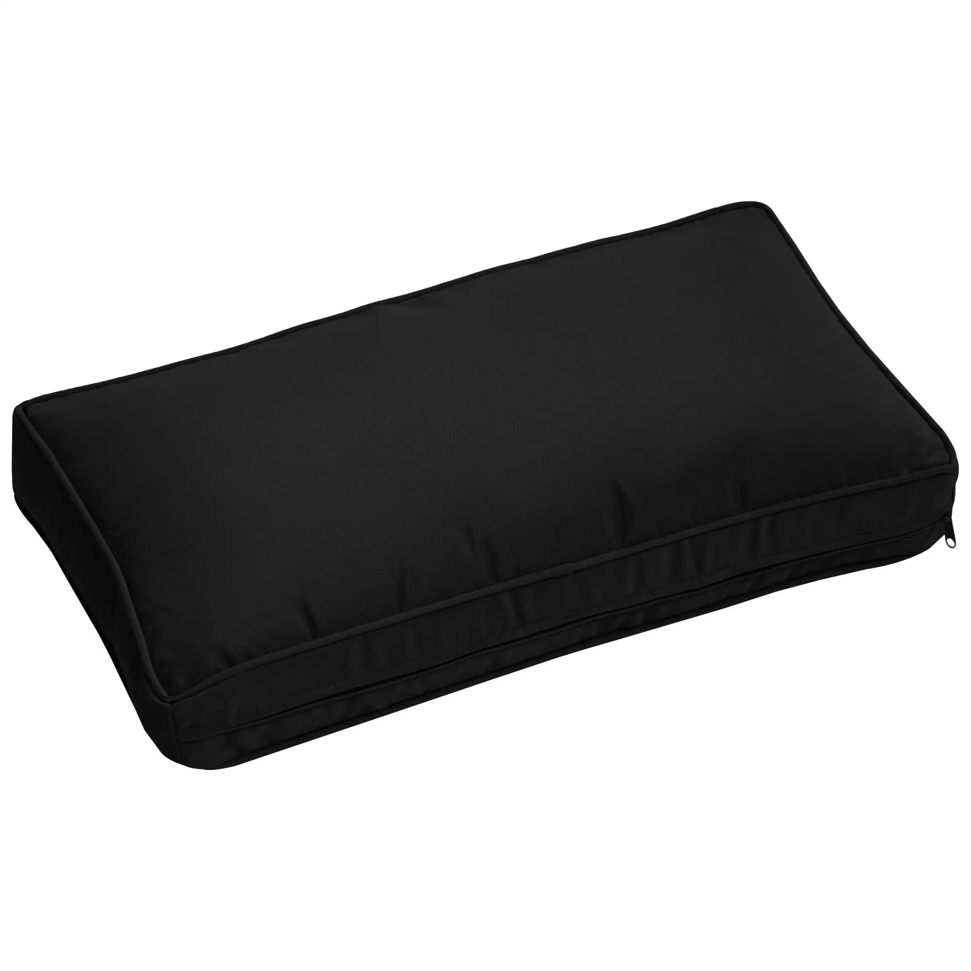 Outsunny Outsunny Garden Rattan Sofa Set Polyester Cover Replacement No Cushion Black - Cover