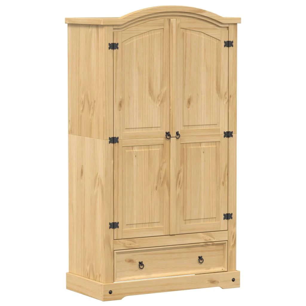 vidaXL vidaXL Wardrobe Corona 102x52x186 cm Solid Wood Pine - Wardrobe
