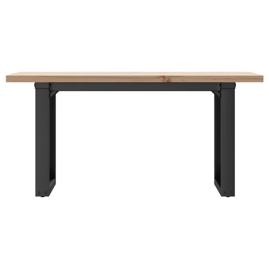 VidaXL Coffee Table 100x50x45.5 Pine Cast Iron LR by vidaXL