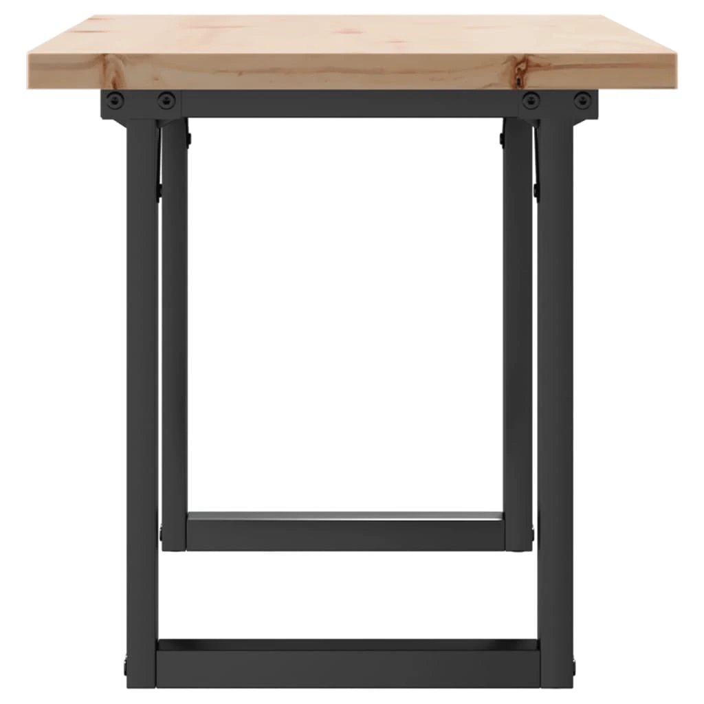 VidaXL Coffee Table 100x50x45.5 Pine Cast Iron LR by vidaXL
