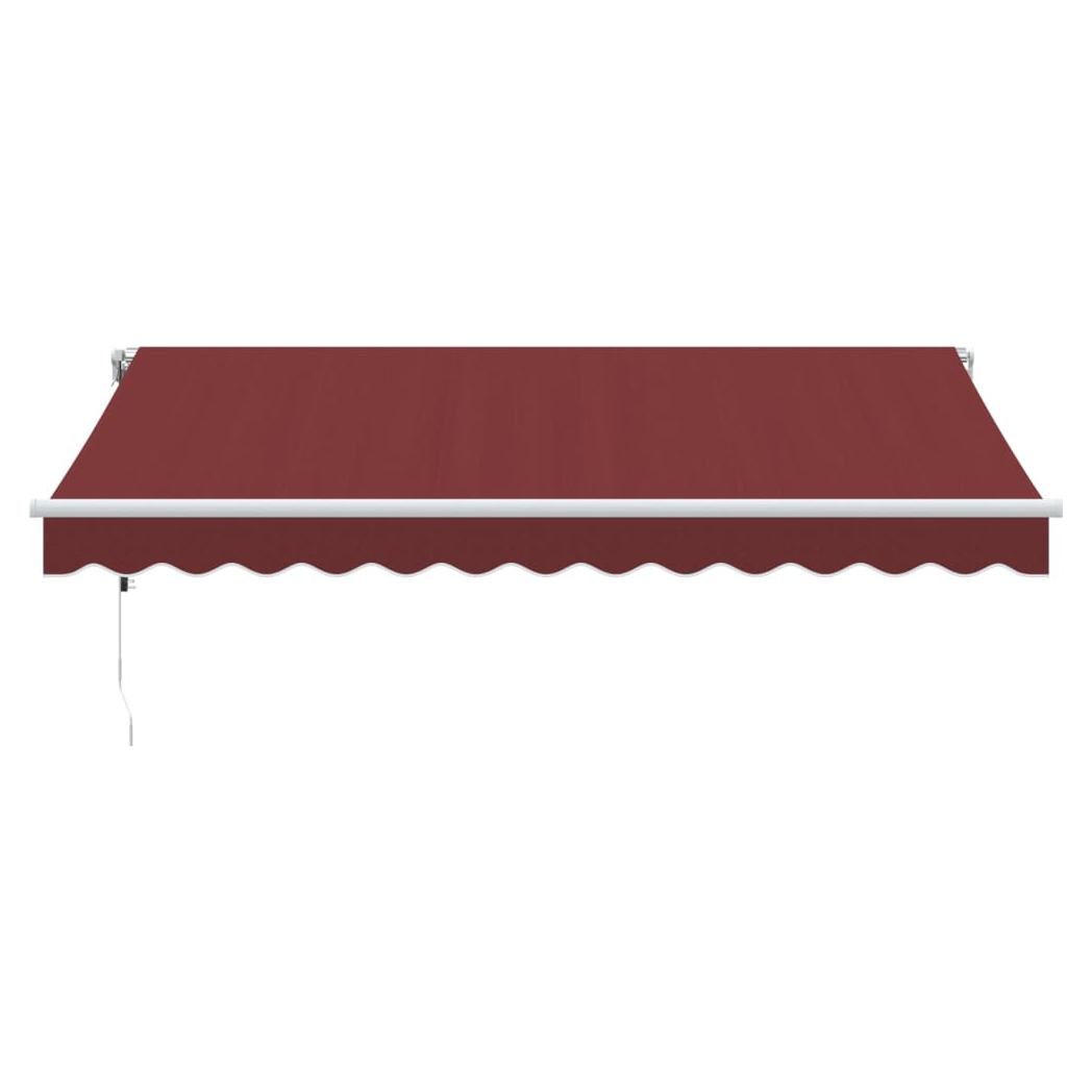 vidaXL Retractable Awning Burgundy 350x250cm by vidaXL