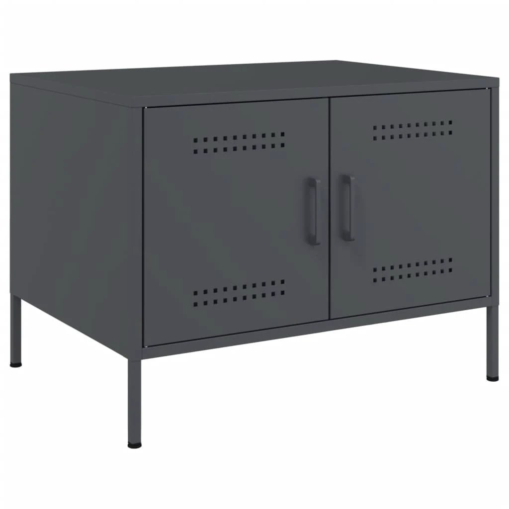 VidaXL Coffee Table 68x50x50.5 Cold Rolled Steel Black by vidaXL