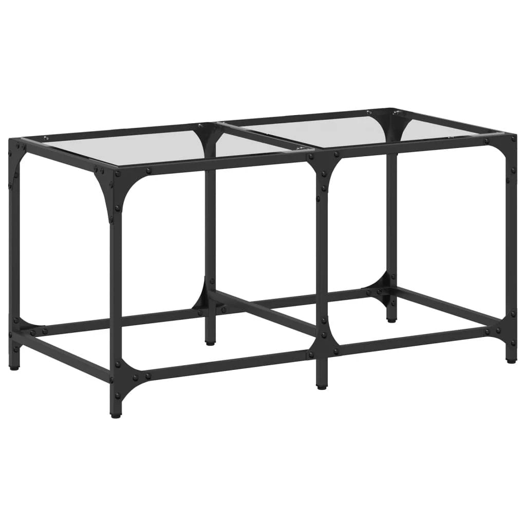 vidaXL Coffee Table 78.5x40x40 cm Glass Top Living Room by vidaXL