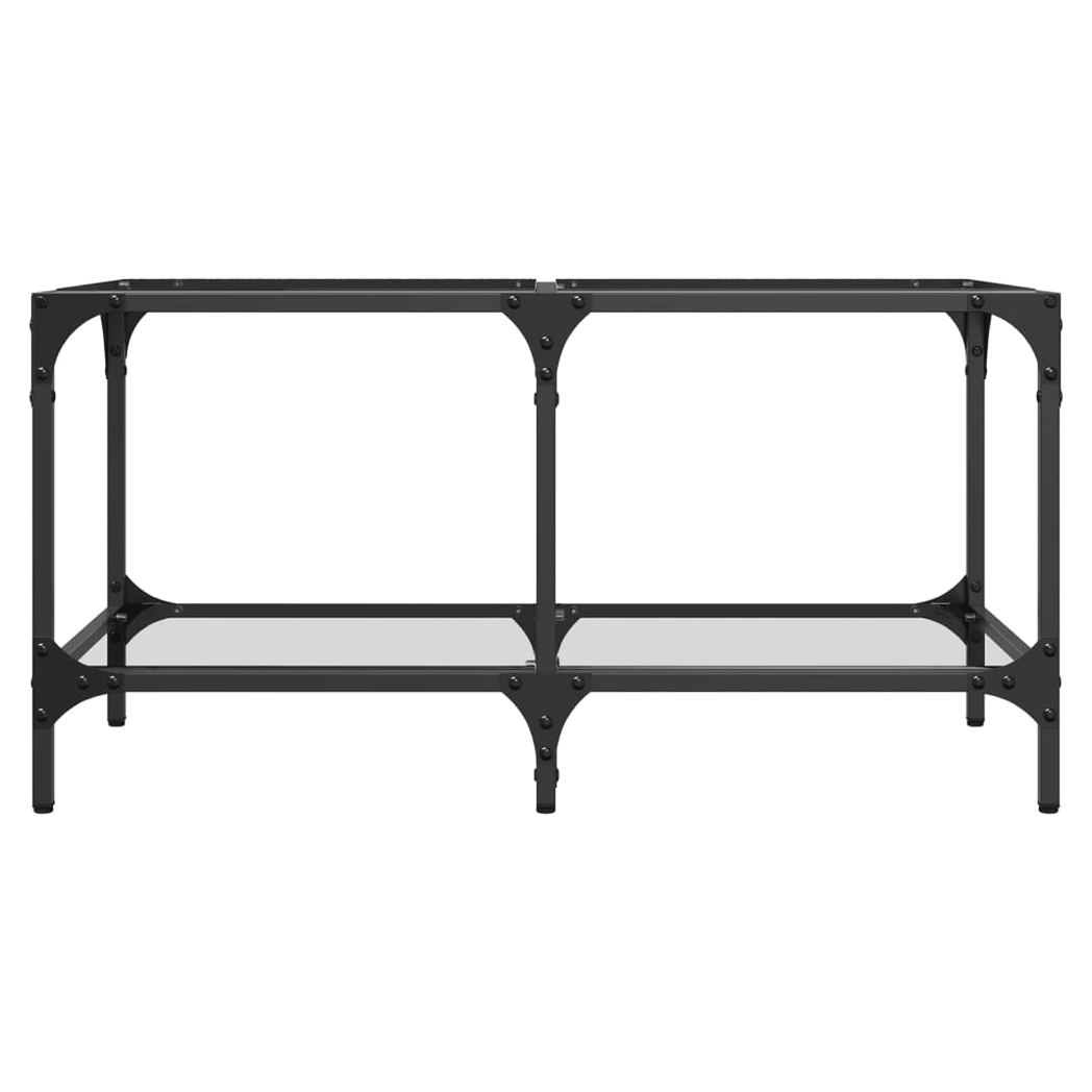 VidaXL Coffee Table 78.5x40x40cm Transparent Glass Top Home by vidaXL