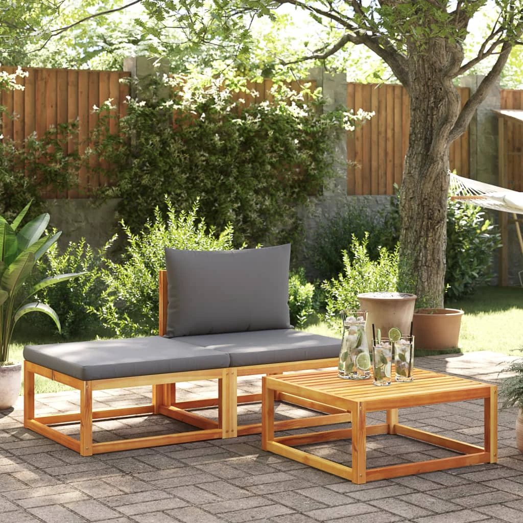 vidaXL Garden Table 65x65x29 cm Solid Wood Acacia by vidaXL