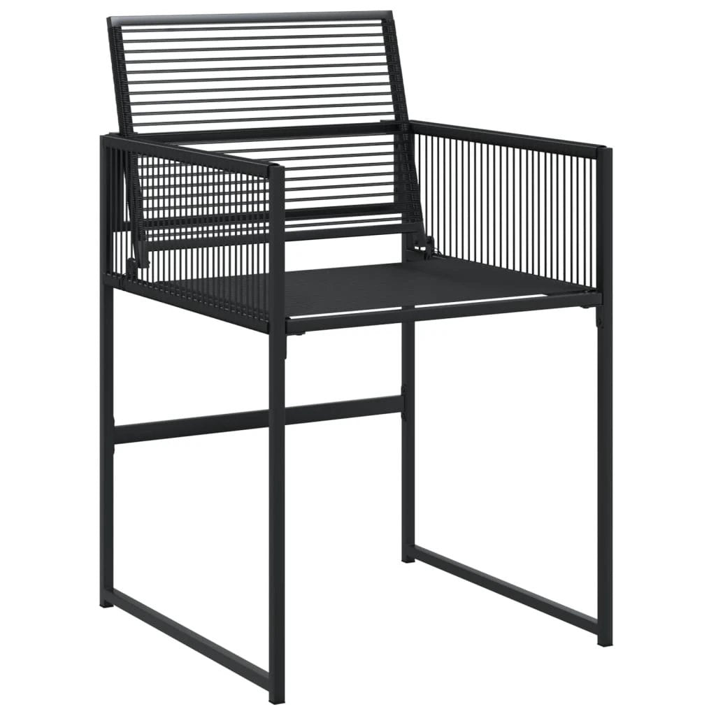 vidaXL vidaXL 9 Piece Garden Dining Set Black Poly Rattan - Uncategorized Garden Set