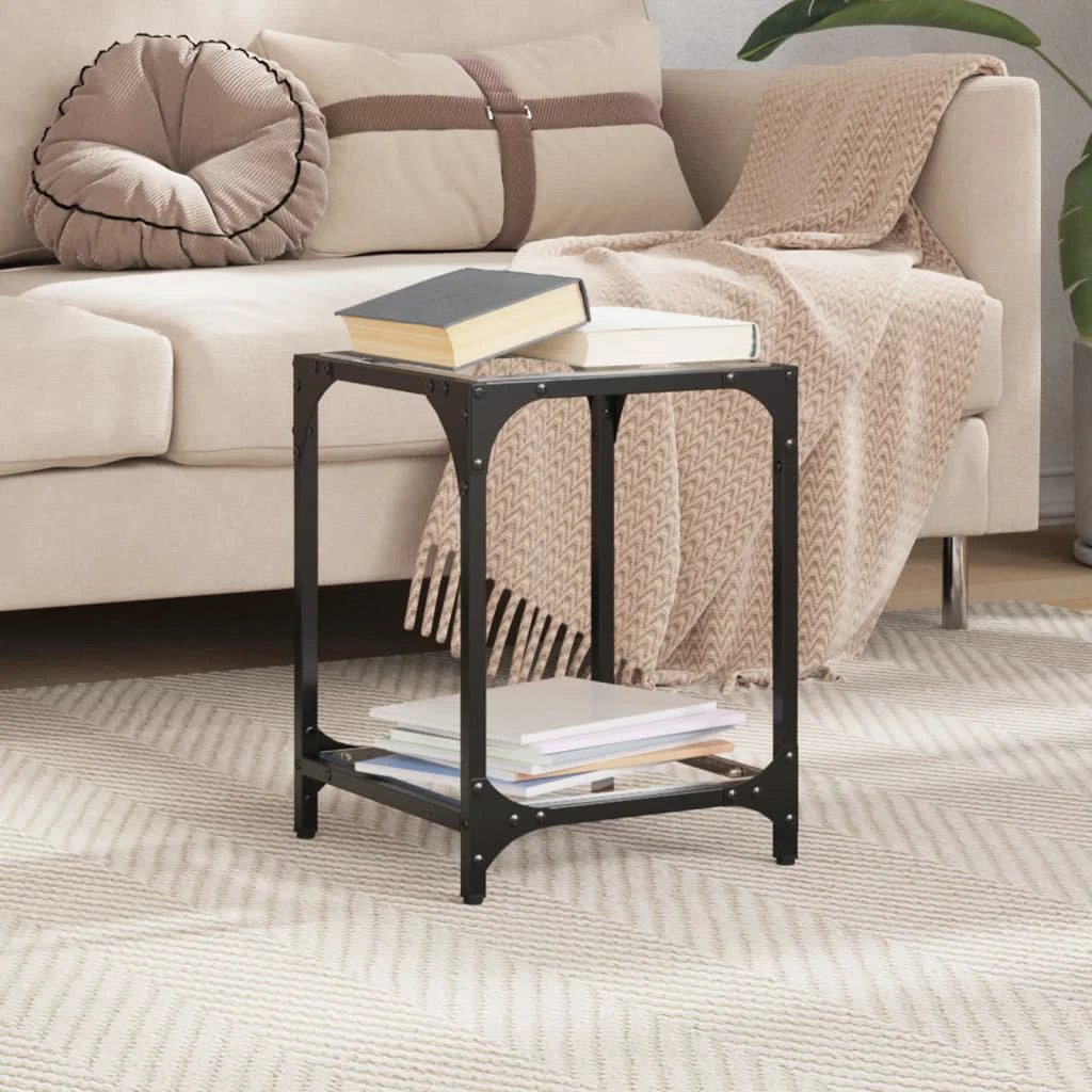 vidaXL VidaXL Coffee Table 30x30x40 cm Transparent Glass Top Home - Coffee Table