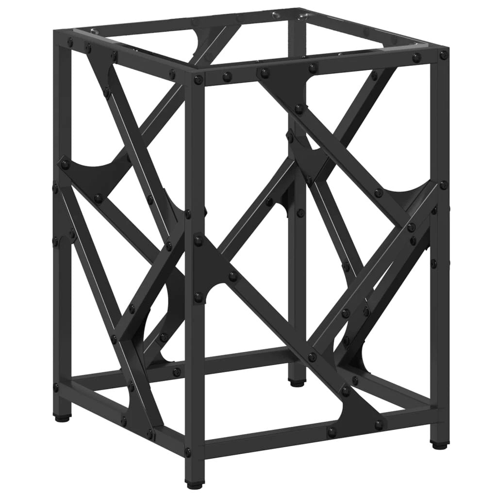 VidaXL Coffee Table 30x30x41 Cm Glass Top for Living Room by vidaXL