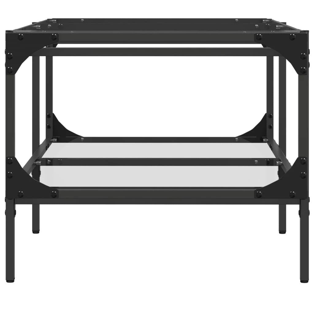 VidaXL Coffee Table 98.5 x 50 x 45 cm Glass Top Living Room by vidaXL