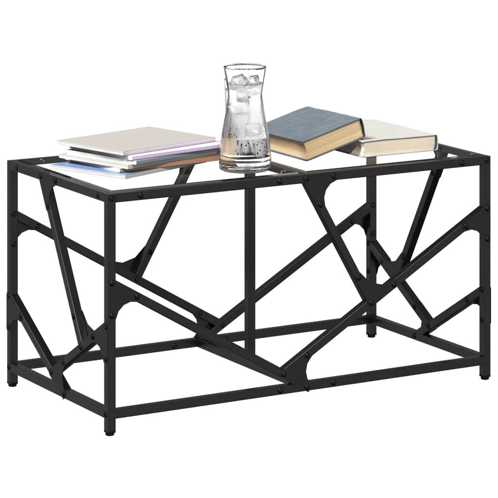 vidaXL VidaXL Coffee Table 78.5x40x41 cm Glass Top Living Room - Coffee Table