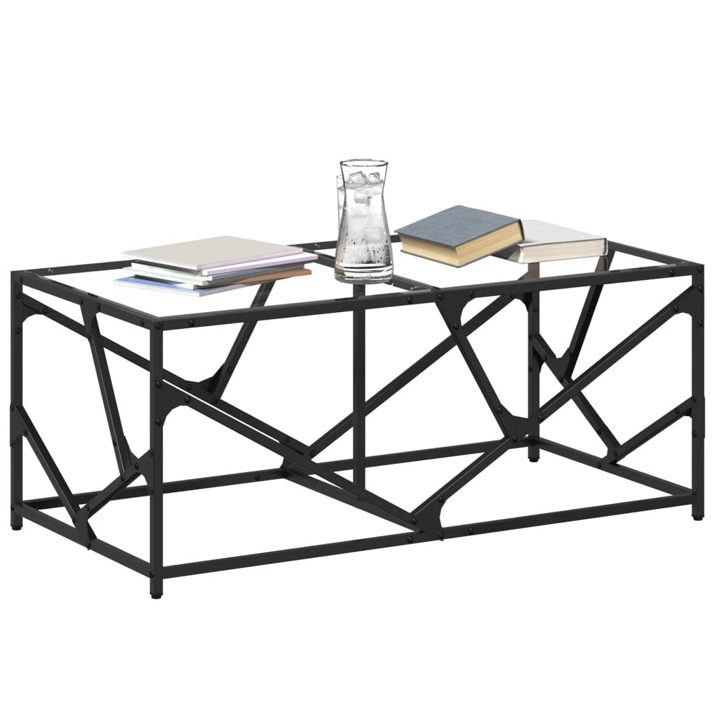 vidaXL vidaXL Coffee Table 98.5x50x41 cm Glass Top Home Use - Coffee Table