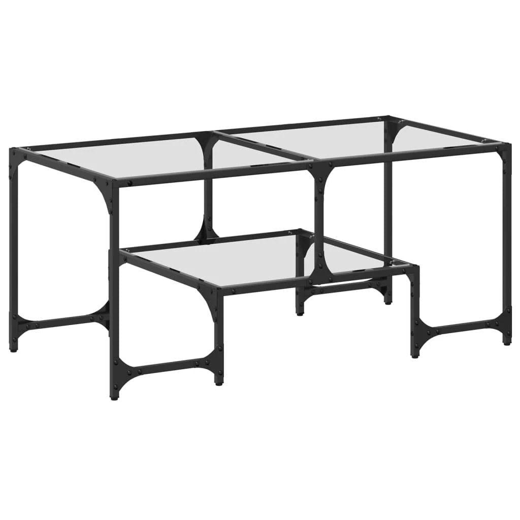 vidaXL vidaXL Coffee Table 98.5x50x45 Clear Glass LivingRoom - Coffee Table