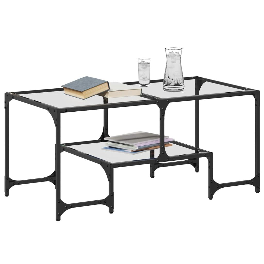 vidaXL vidaXL Coffee Table 98.5x50x45 Clear Glass LivingRoom - Coffee Table