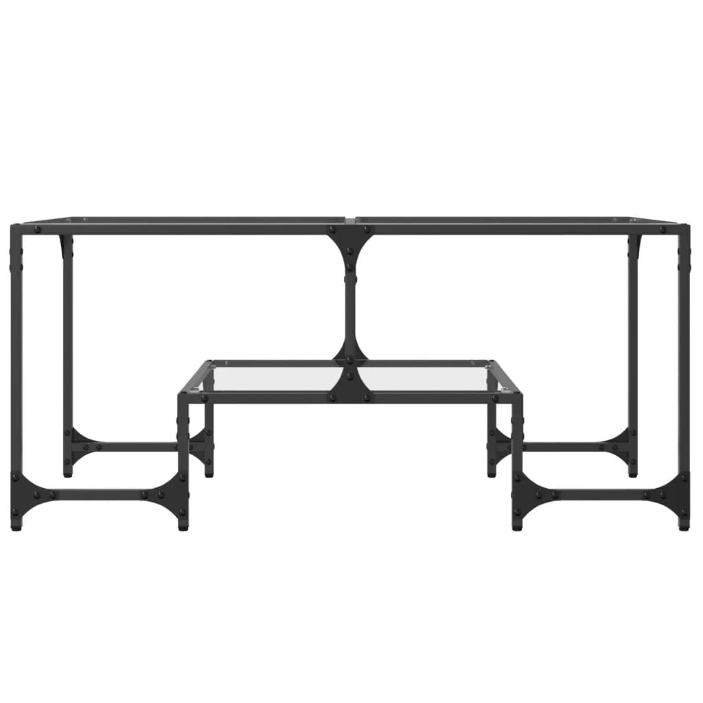vidaXL vidaXL Coffee Table 98.5x50x45 Clear Glass LivingRoom - Coffee Table