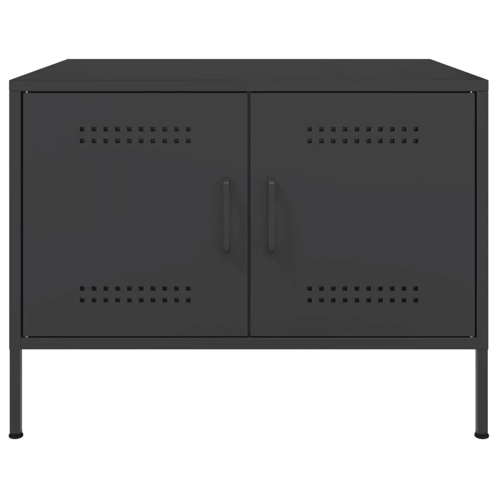 vidaXL VidaXL Coffee Table 68x50x50.5 Cold Rolled Steel Black - Coffee Table