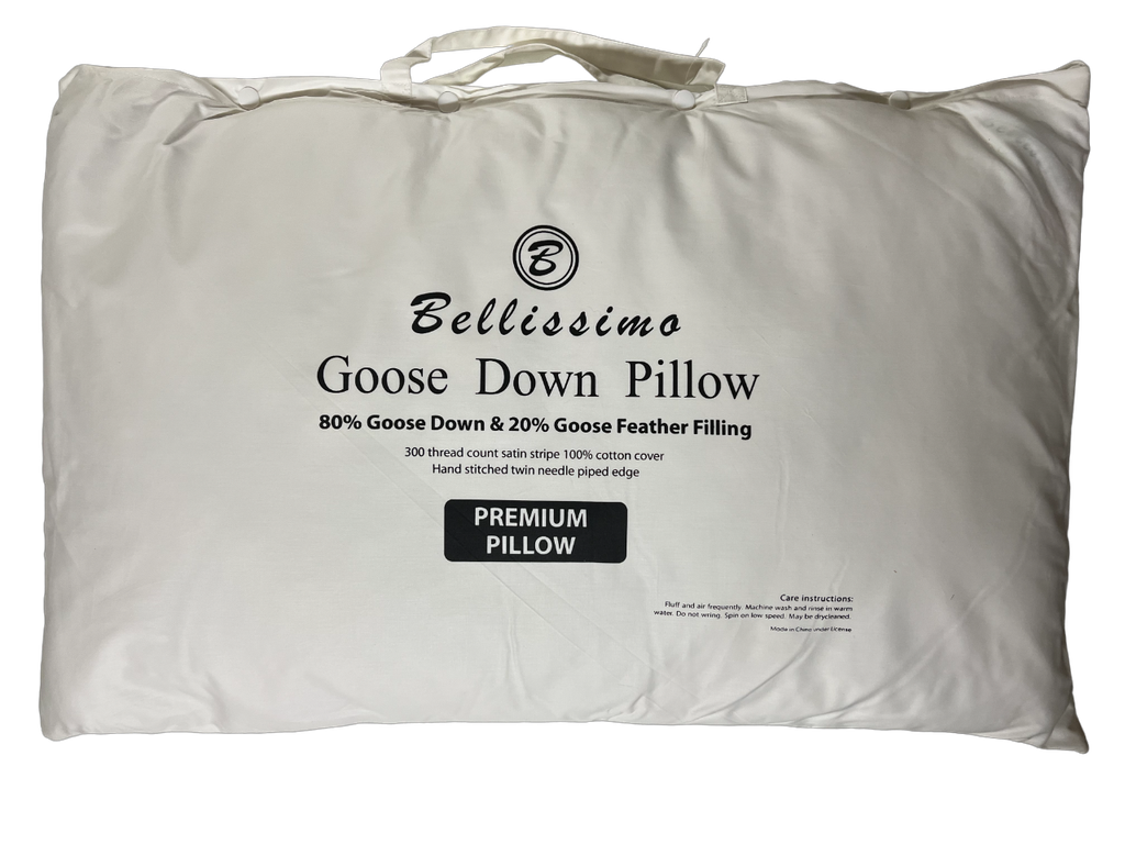 Bellissimo Home Hungarian White Goose Down Pillow - Cushions