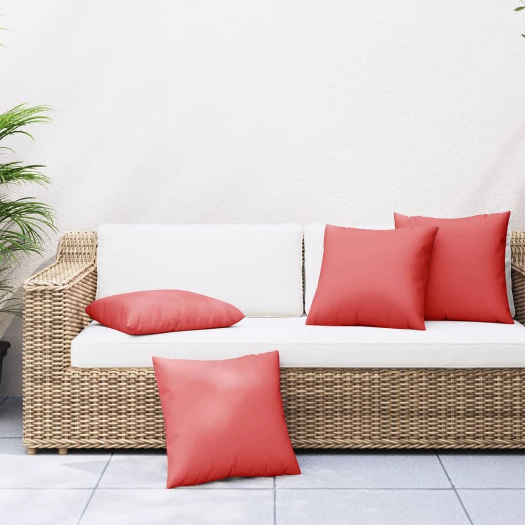 vidaXL VidaXL Sofa Cushions 40x40 cm Beige Polyester Outdoor 4 Pcs - Sofa