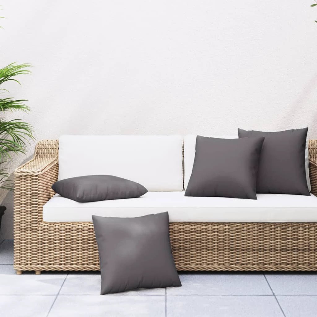 vidaXL VidaXL Sofa Cushions 40x40 cm Beige Polyester Outdoor 4 Pcs - Sofa