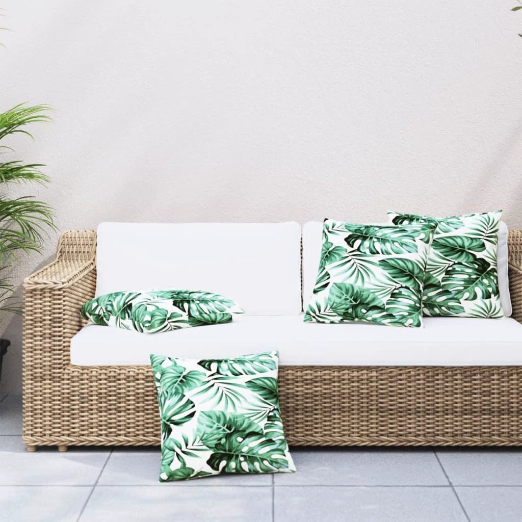 VidaXL Sofa Cushions 40x40 cm Beige Polyester Outdoor 4 Pcs by vidaXL