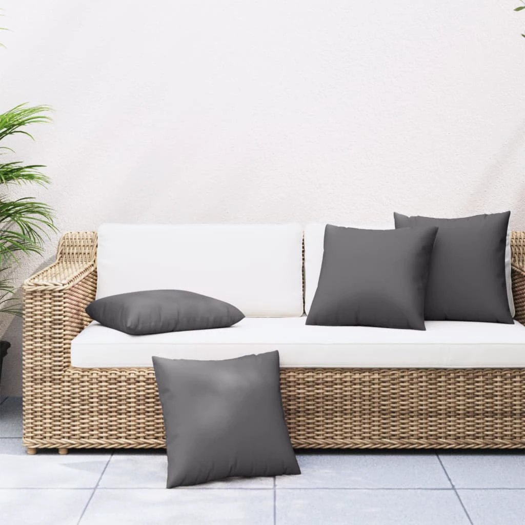 VidaXL Sofa Cushions 40x40 cm Beige Polyester Outdoor 4 Pcs by vidaXL