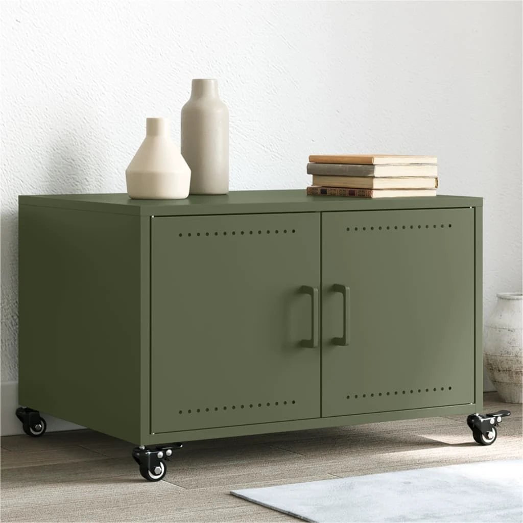 VidaXL Coffee Table 68x50x43.5 cm Wheels by vidaXL