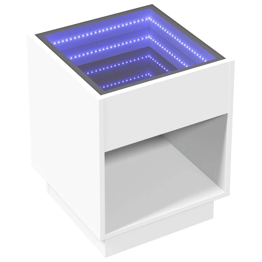 vidaXL vidaXL Coffee Table 40x40x50 cm Infinity LED RGB Mirror Living Room Modern Decor - Coffee Table