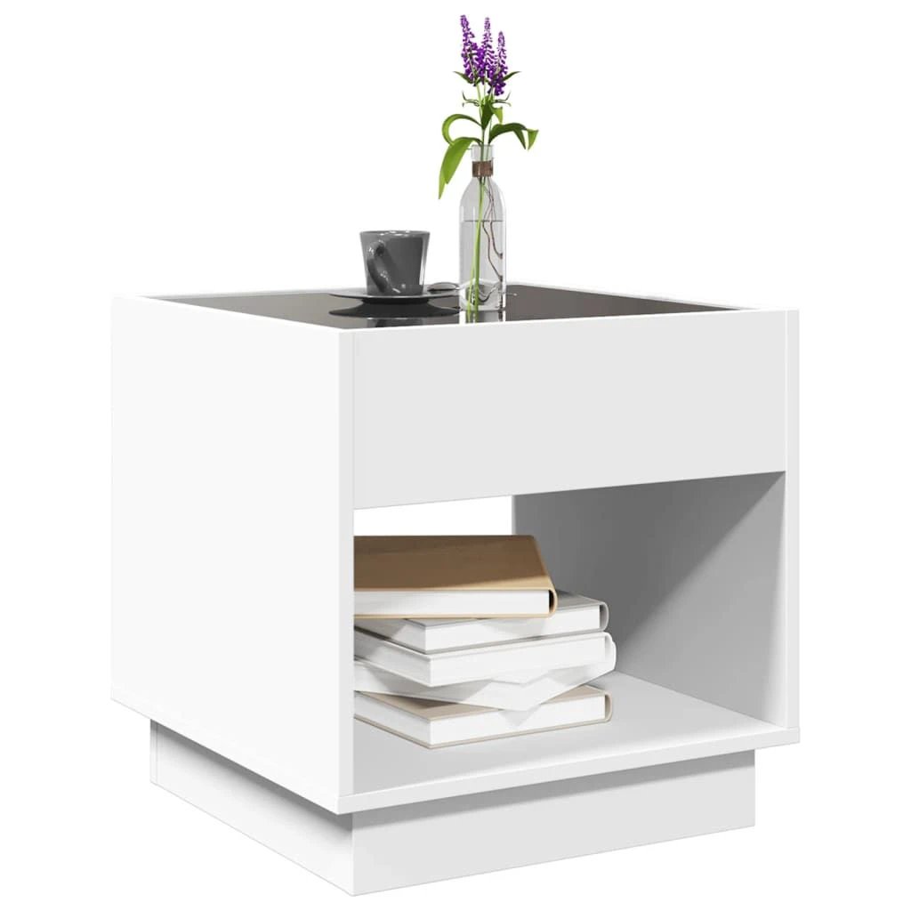 vidaXL vidaXL Coffee Table 40x40x50 cm Infinity LED RGB Mirror Living Room Modern Decor - Coffee Table