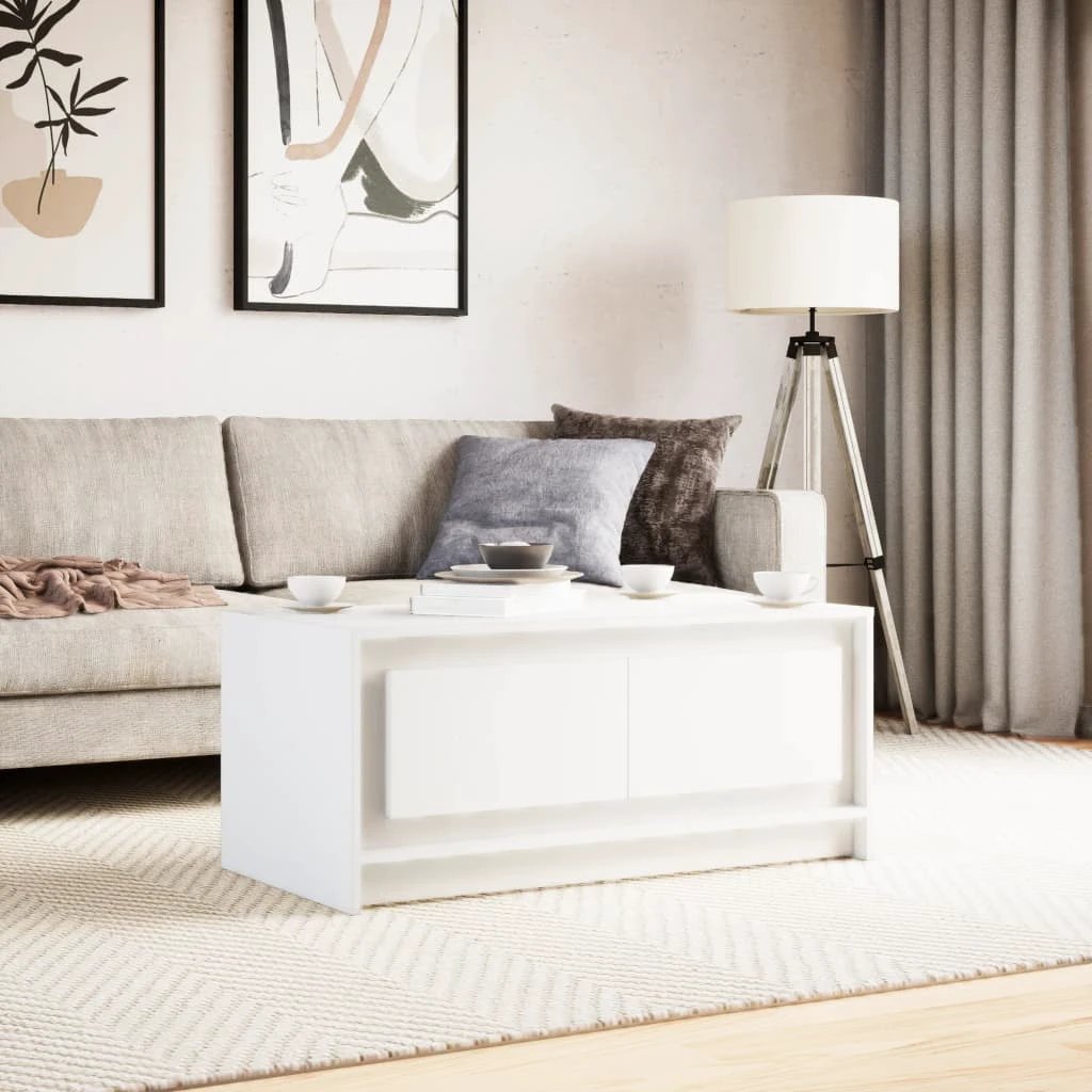 VidaXL Coffee Table 120 x 60 x 40 Cm With LED Lights For Modern Living Rooms Home Decor by vidaXL