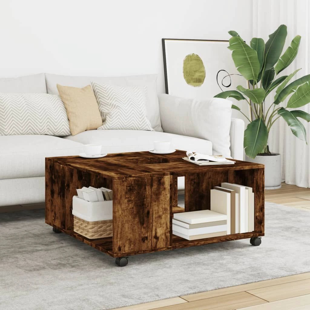 VidaXL Coffee Table 80x80x40 cm Engineered Wood Living Room by vidaXL