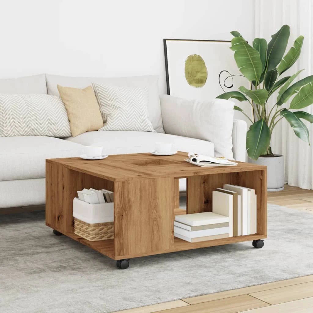 VidaXL Coffee Table 80x80x40 cm Engineered Wood Living Room by vidaXL