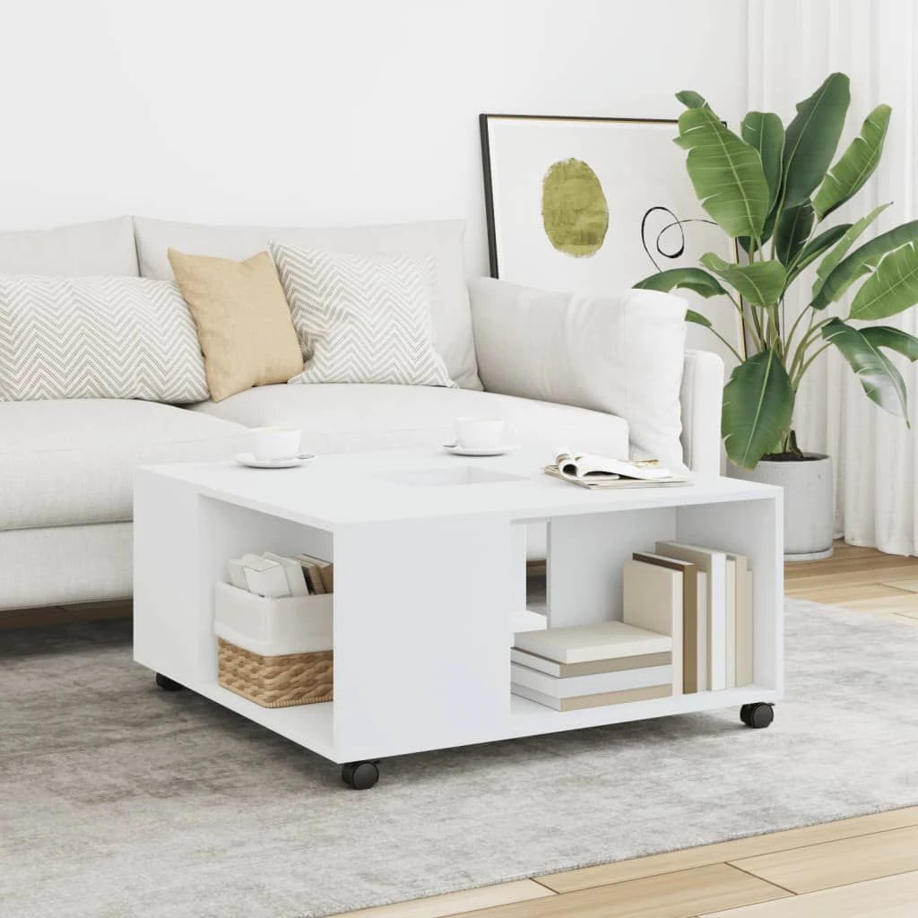 VidaXL Coffee Table 80x80x40 cm Engineered Wood Living Room by vidaXL