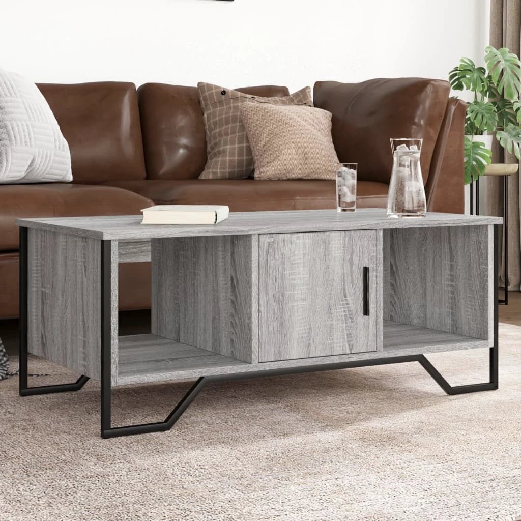 vidaXL VidaXL Black Engineered Wood Coffee Table 100x51x40 Cm - Coffee Table