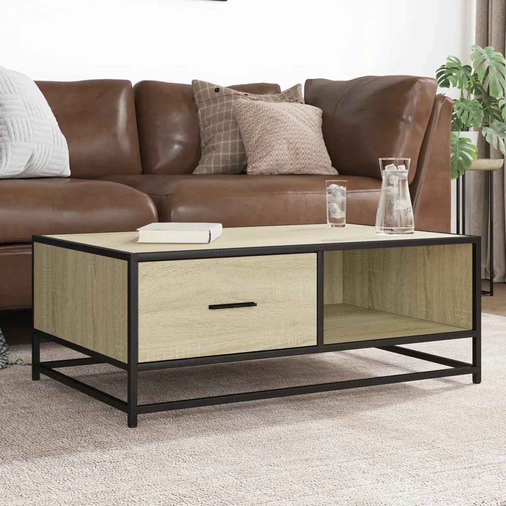 vidaXL VidaXL Coffee Table Sonoma Oak 90x57x35 Industrial Home Use - Coffee Table