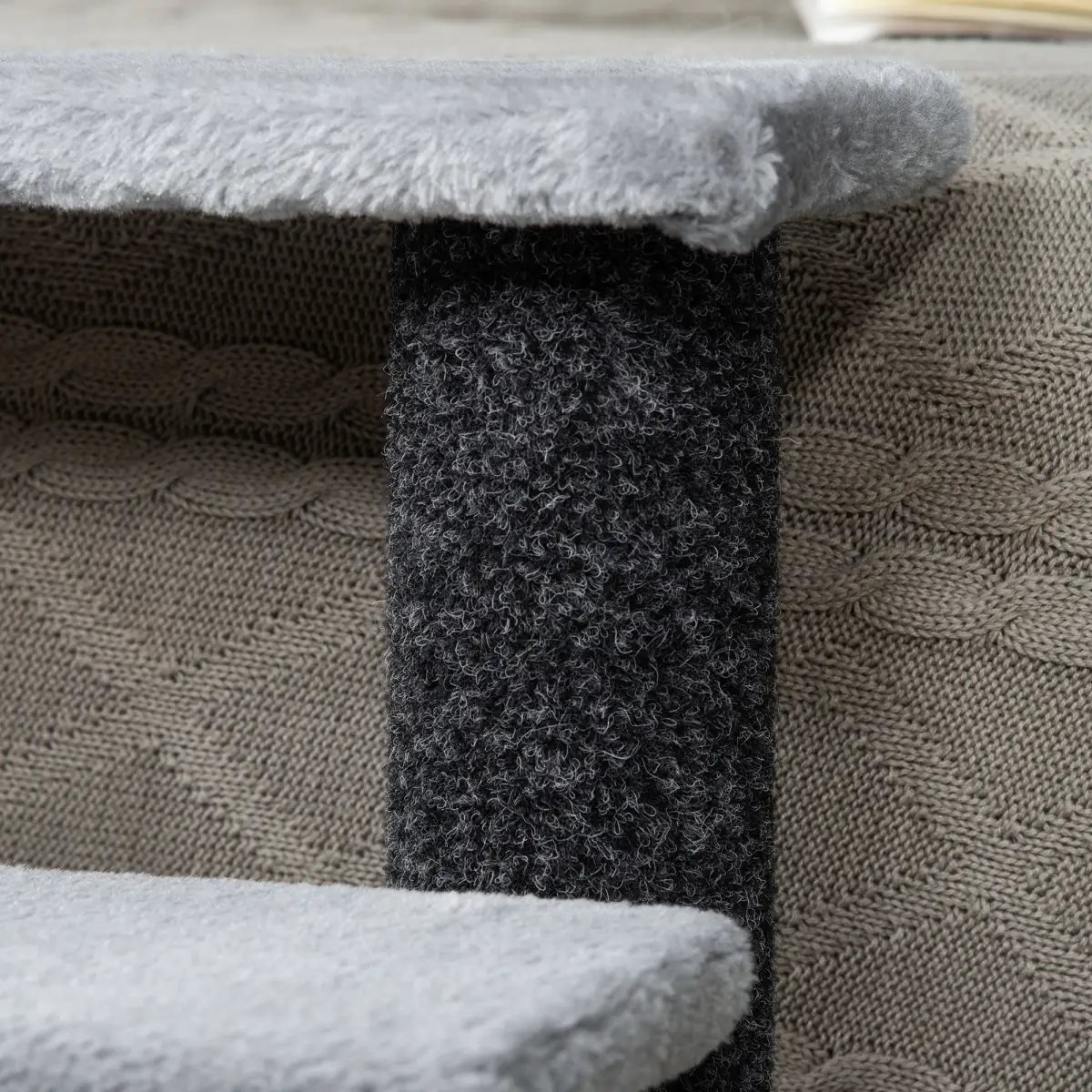 PawHut PawHut Pet Stairs with 3-step Stair, Scratching Posts, Platforms, Toy Ball - Dog Steps