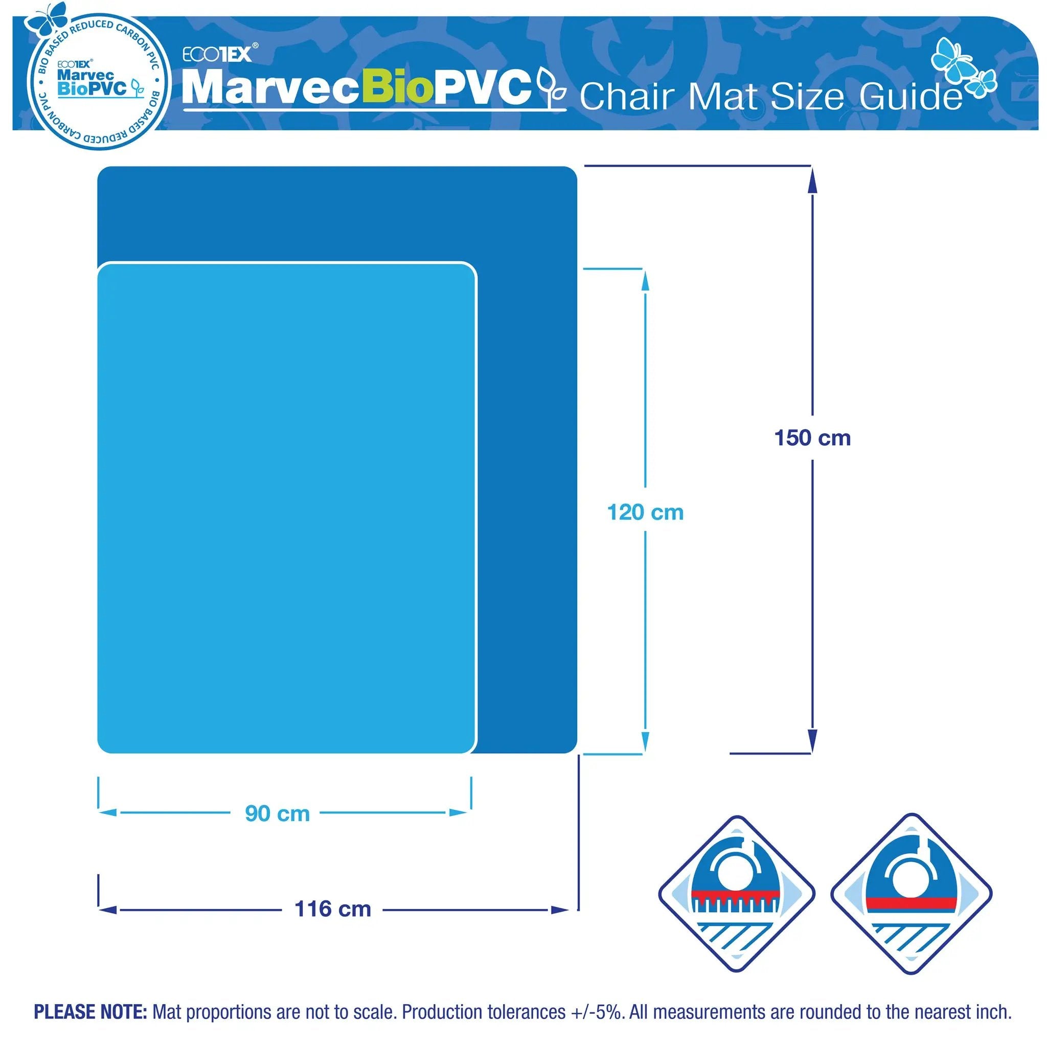 Floortex® Ecotex® Marvec BioPVC Chair Mat - Rug