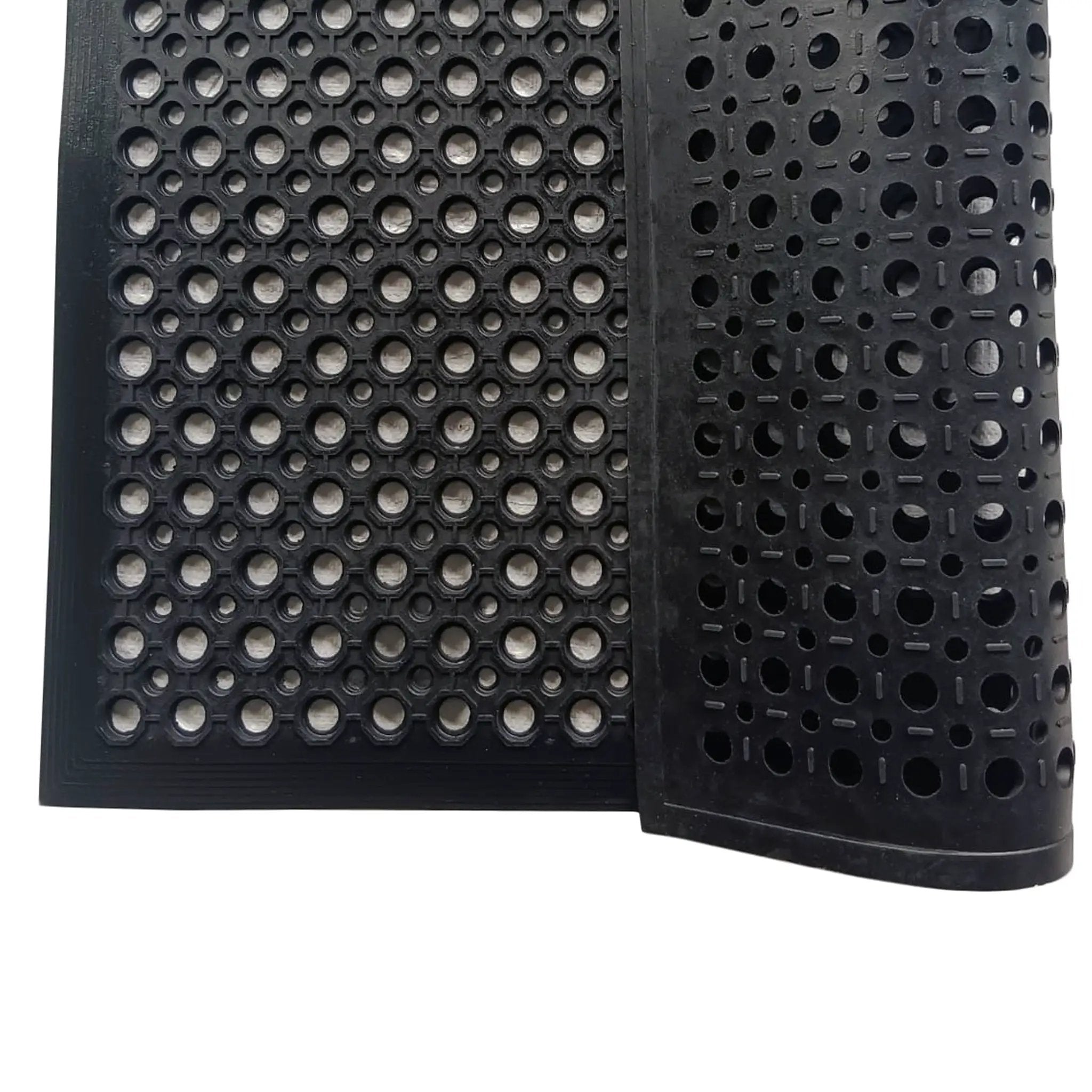 Floortex® Doortex® Open-Top Black Anti-Fatigue Mat - Rug