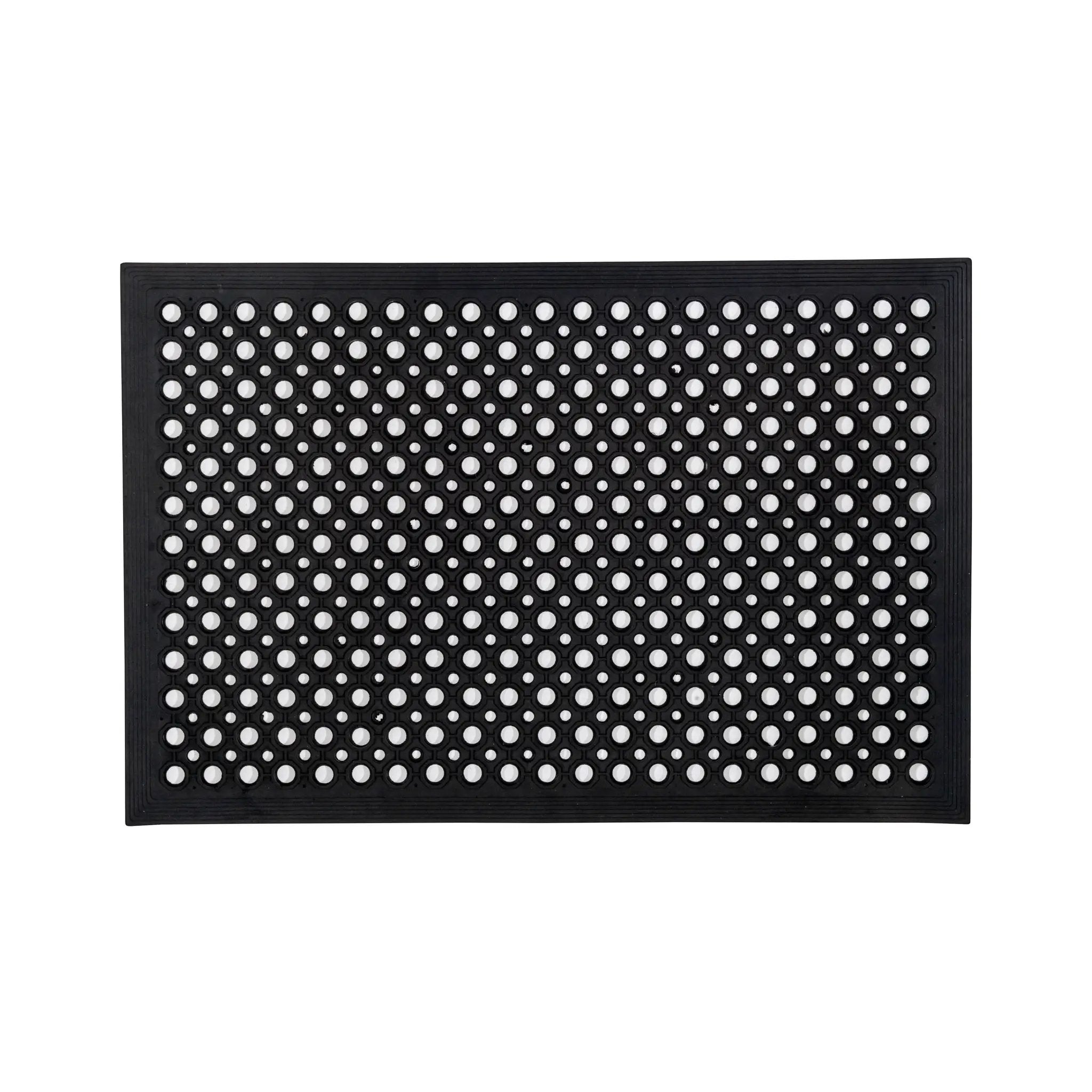 Floortex® Doortex® Open-Top Black Anti-Fatigue Mat - Rug