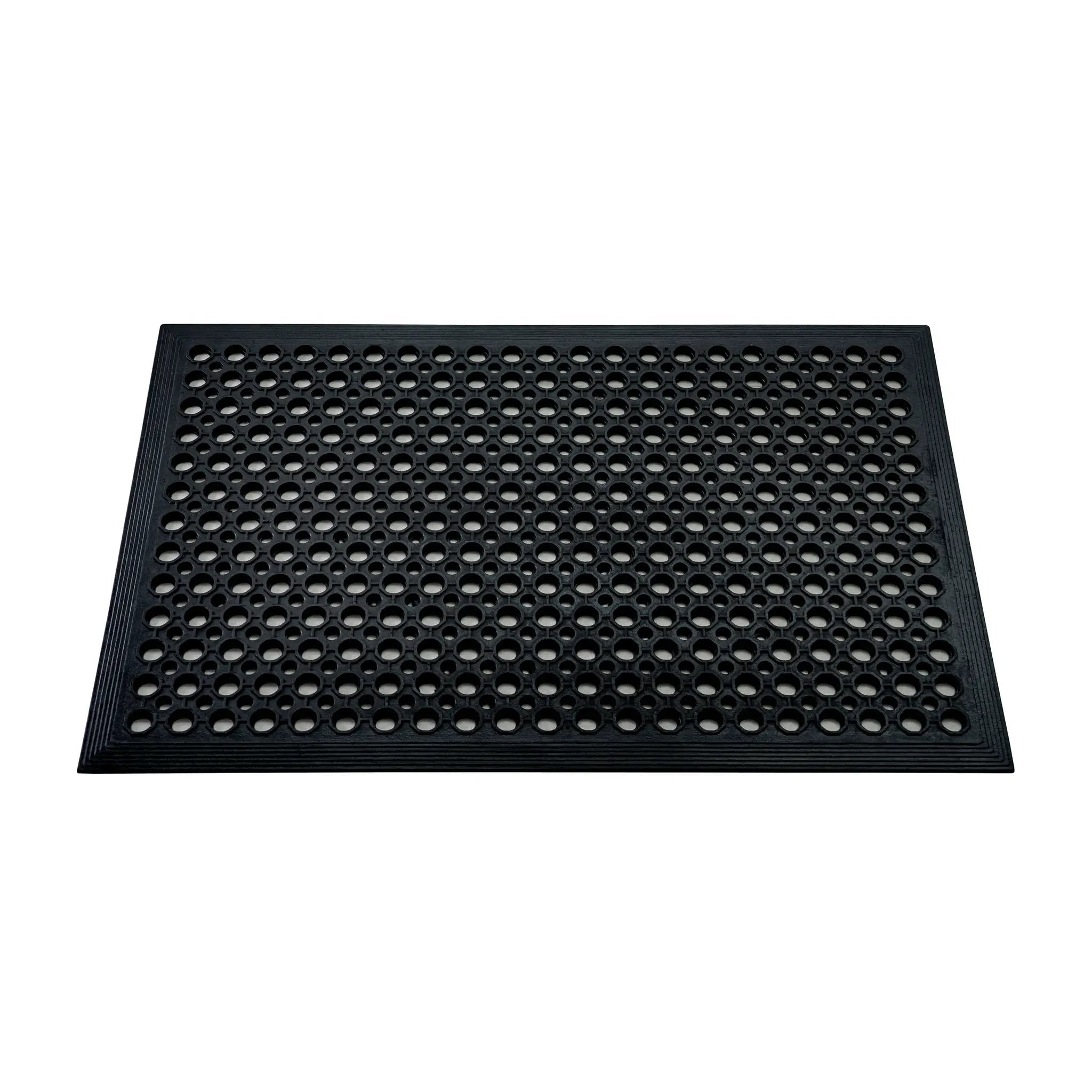 Floortex® Doortex® Open-Top Black Anti-Fatigue Mat - Rug